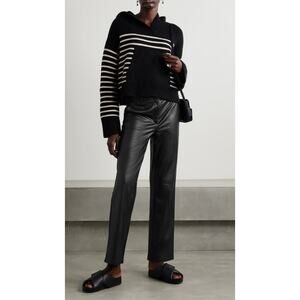 Commando Faux Stretch Leather Straight-leg Pants Womens Small